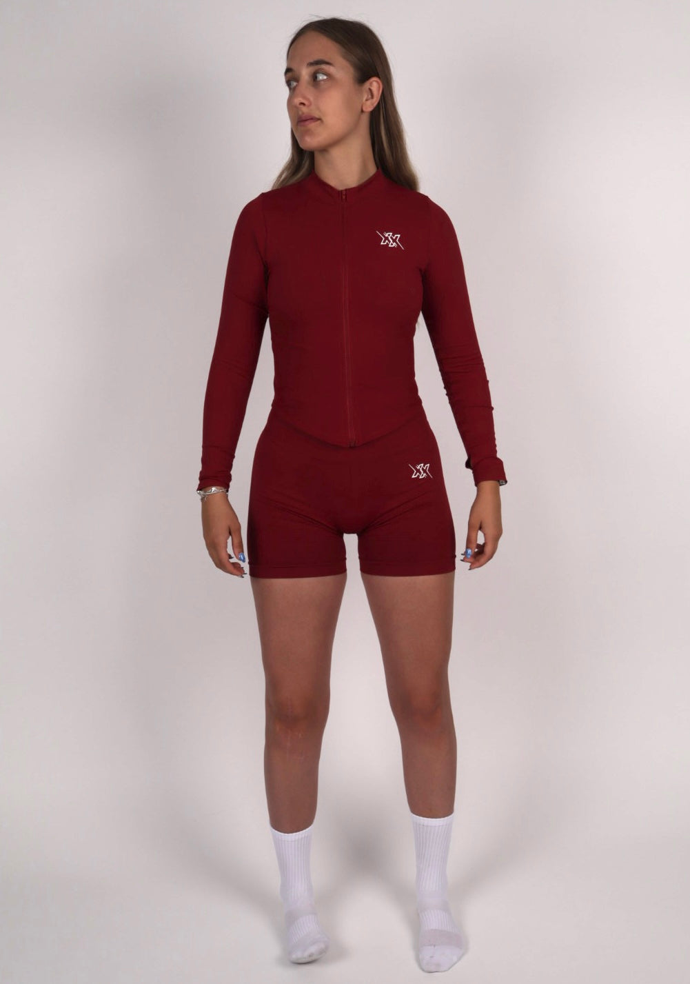 Sculpt Shorts – Wine Red